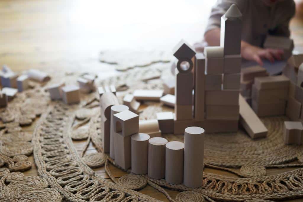 A set of wooden blocks