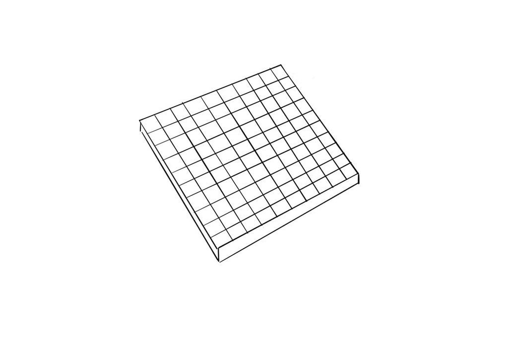 A board with a grid drawn on it