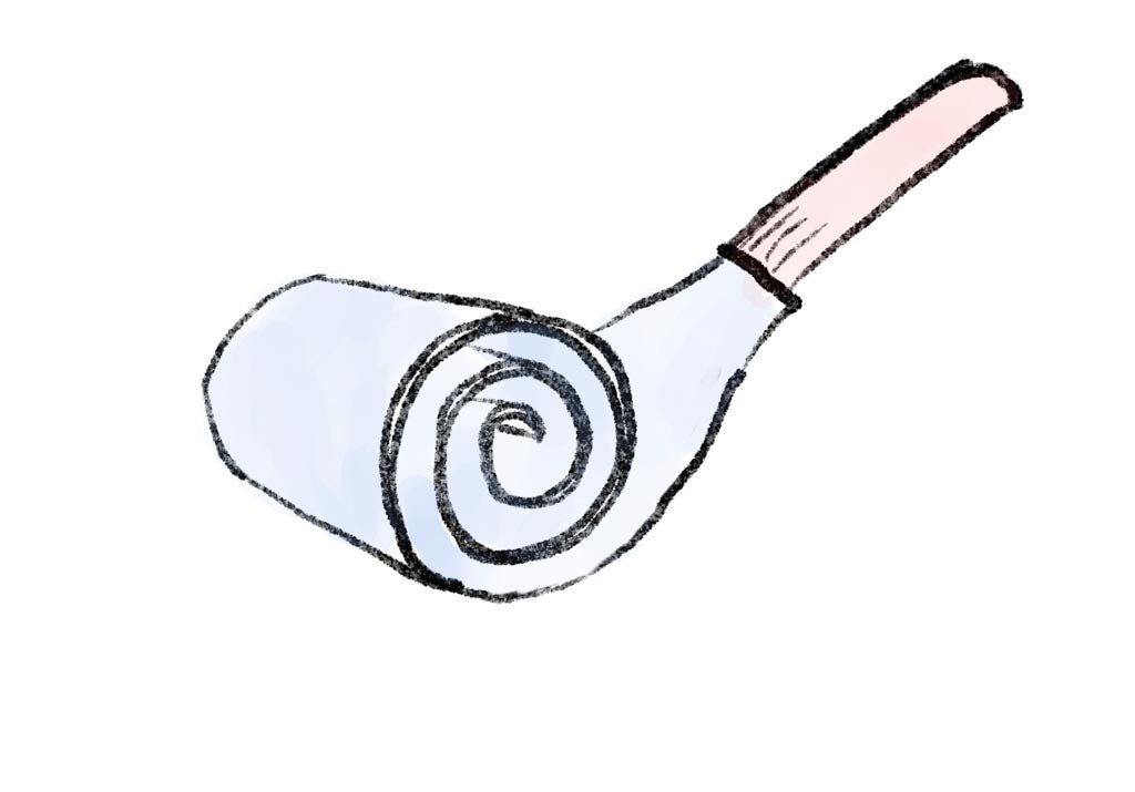 A party blower contains a spiral