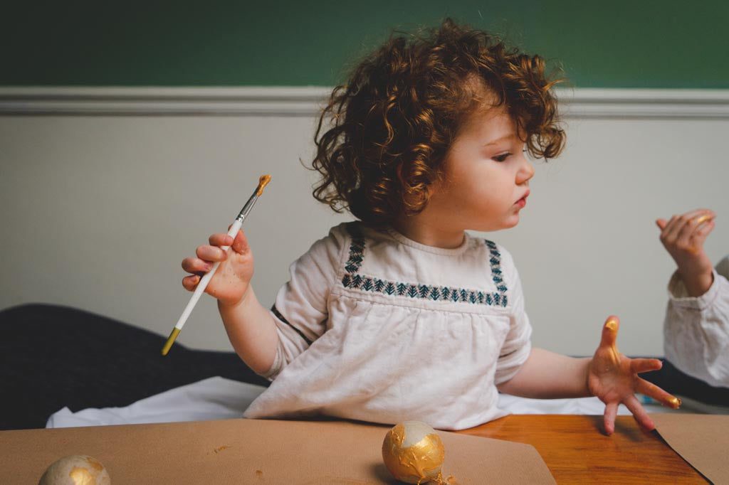 Toddler painting