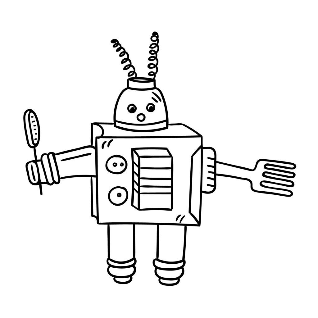 A junk model robot
